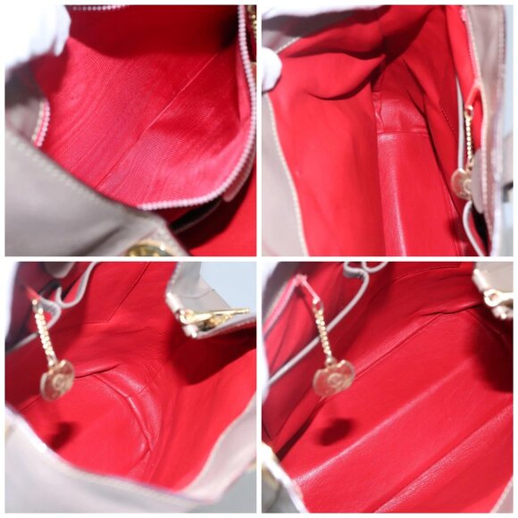 CELINE Shoulder Bag Leather Brown Gold Auth - Picture 15 of 16